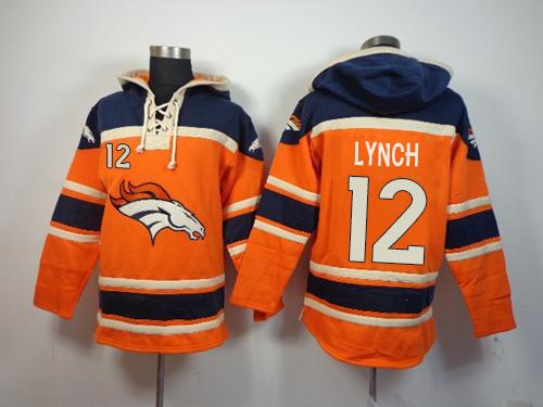 Denver Broncos #12 Paxton Lynch Orange Sawyer Hooded Sweatshirt NFL Hoodie Denver Broncos #12 Paxton Lynch Orange Sawyer Hooded Sweatshirt NFL Hoodie