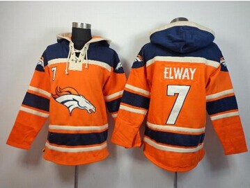 Denver Broncos #7 John Elway Orange Sawyer Hooded Sweatshirt NFL Hoodie Denver Broncos #7 John Elway Orange Sawyer Hooded Sweatshirt NFL Hoodie