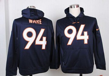 Denver Broncos #94 DeMarcus Ware Blue Pullover NFL Hoodie