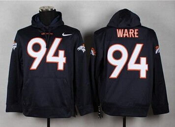Denver Broncos #94 DeMarcus Ware Blue Pullover NFL Hoodie Denver Broncos #94 DeMarcus Ware Blue Pullover NFL Hoodie
