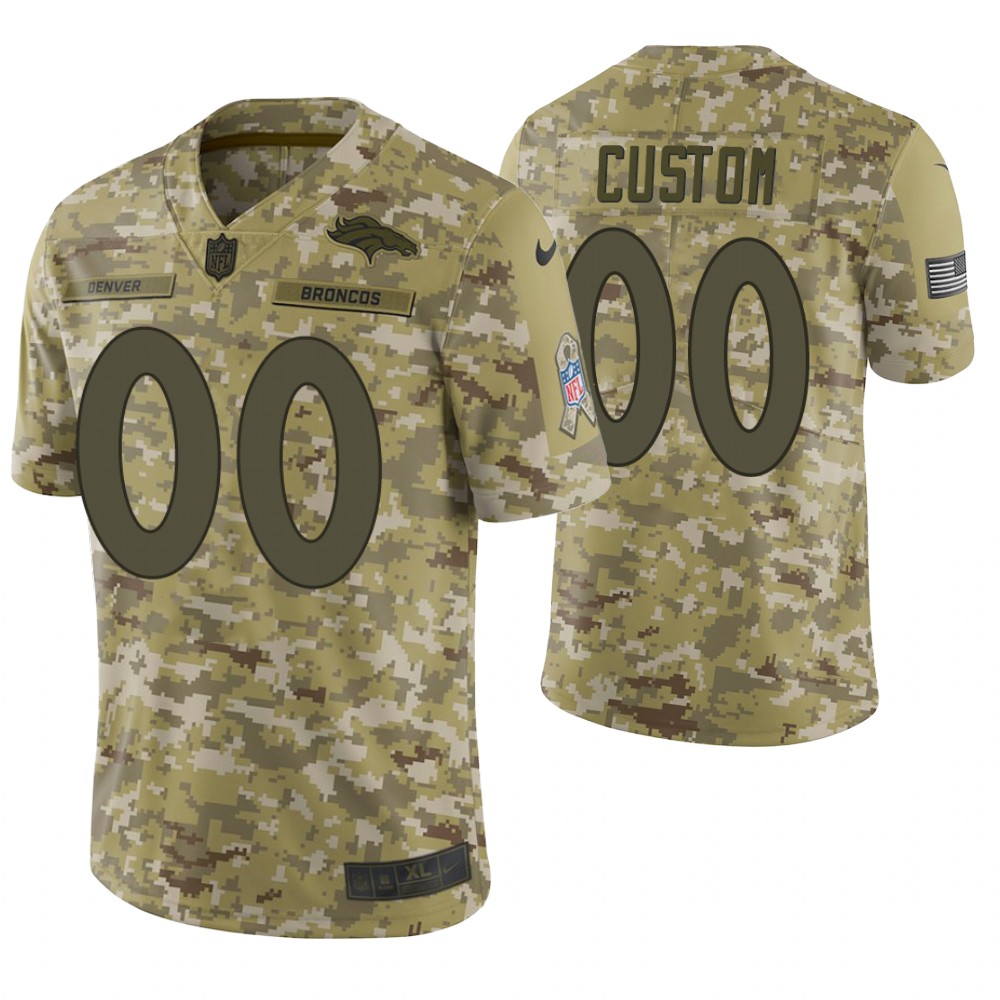 Denver Broncos Custom Camo 2018 Salute to Service Limited Jersey Denver Broncos Custom Camo 2018 Salute to Service Limited Jersey