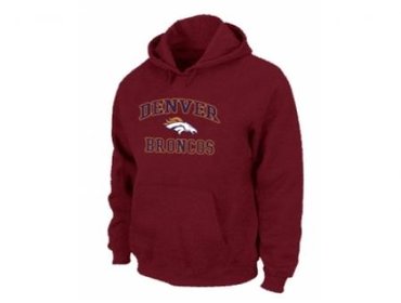 Denver Broncos Heart & Soul Pullover Hoodie Red Denver Broncos Heart & Soul Pullover Hoodie Red