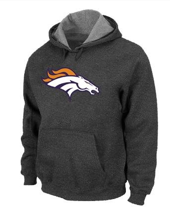 Denver Broncos Logo Pullover Hoodie - D.Grey