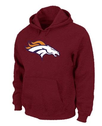 Denver Broncos Logo Pullover Hoodie - RED