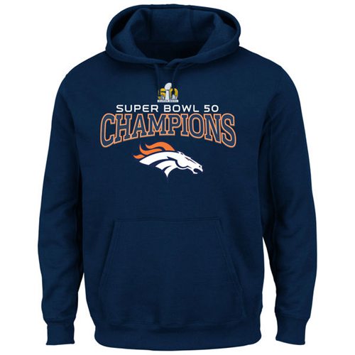 Denver Broncos Majestic Big & Tall Super Bowl 50 Champions Choice VIII Pullover Hoodie Navy Denver Broncos Majestic Big & Tall Super Bowl 50 Champions Choice VIII Pullover Hoodie Navy