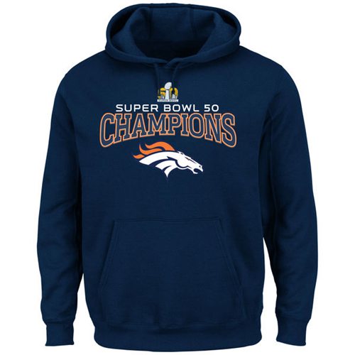 Denver Broncos Majestic Super Bowl 50 Champions Choice VIII Hoodie Navy Denver Broncos Majestic Super Bowl 50 Champions Choice VIII Hoodie Navy