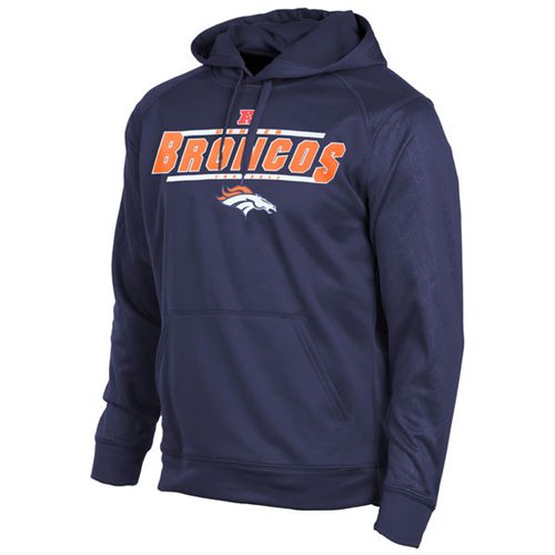 Denver Broncos Majestic Synthetic Hoodie Sweatshirt Navy Blue Denver Broncos Majestic Synthetic Hoodie Sweatshirt Navy Blue