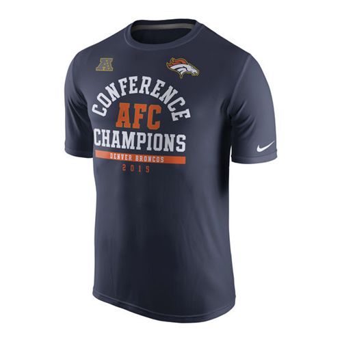 Denver Broncos Nike 2015 AFC Conference Champions Arch Legend T-Shirt Navy Denver Broncos Nike 2015 AFC Conference Champions Arch Legend T-Shirt Navy