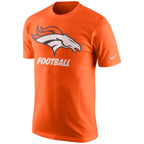 Denver Broncos Nike Facility T-Shirt Orange Denver Broncos Nike Facility T-Shirt Orange
