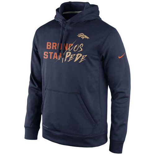 Denver Broncos Nike Gold Collection KO Pullover Performance Hoodie Navy Denver Broncos Nike Gold Collection KO Pullover Performance Hoodie Navy