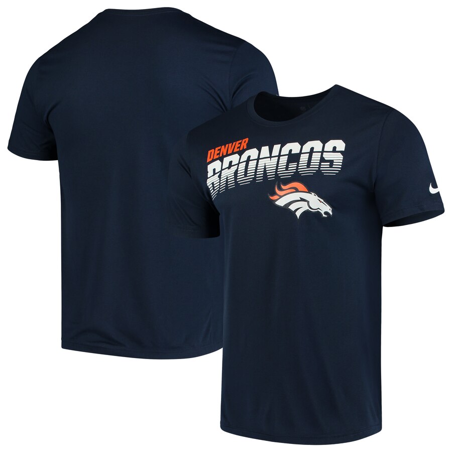 Denver Broncos Nike Sideline Line Of Scrimmage Legend Performance T-Shirt Navy Denver Broncos Nike Sideline Line Of Scrimmage Legend Performance T-Shirt Navy
