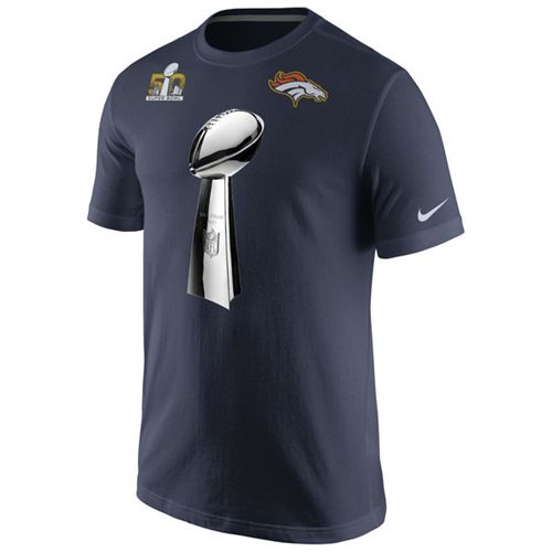 Denver Broncos Nike Super Bowl 50 Champions Celebration Open T-Shirt Navy Denver Broncos Nike Super Bowl 50 Champions Celebration Open T-Shirt Navy