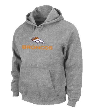 Denver Broncos Shield Nailhead Performance Hoodie -Grey