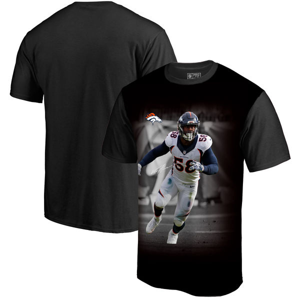 Denver Broncos Von Miller NFL Pro Line By Fanatics Branded NFL Player Sublimated Graphic T Shirt Black