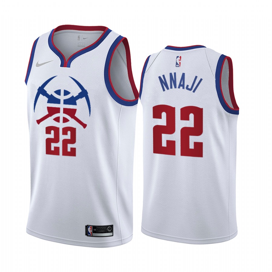 Denver Nuggets #22 Zeke Nnaji White NBA Swingman 2020-21 Earned Edition Jersey Denver Nuggets #22 Zeke Nnaji White NBA Swingman 2020-21 Earned Edition Jersey