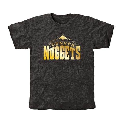 Denver Nuggets Gold Collection Tri-Blend T-Shirt Black Denver Nuggets Gold Collection Tri-Blend T-Shirt Black