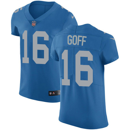 Detroit Lions #16 Jared Goff Blue Team Color Men's Stitched NFL Vapor Untouchable Elite Jersey Detroit Lions #16 Jared Goff Blue Team Color Men's Stitched NFL Vapor Untouchable Elite Jersey
