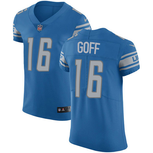 Detroit Lions #16 Jared Goff Blue Throwback Men's Stitched NFL Vapor Untouchable Elite Jersey Detroit Lions #16 Jared Goff Blue Throwback Men's Stitched NFL Vapor Untouchable Elite Jersey