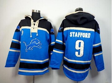 Detroit Lions #9 Matthew Stafford Blue Sawyer Hooded Sweatshirt NFL Hoodie Detroit Lions #9 Matthew Stafford Blue Sawyer Hooded Sweatshirt NFL Hoodie