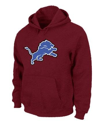 Detroit Lions Logo Pullover Hoodie RED Detroit Lions Logo Pullover Hoodie RED