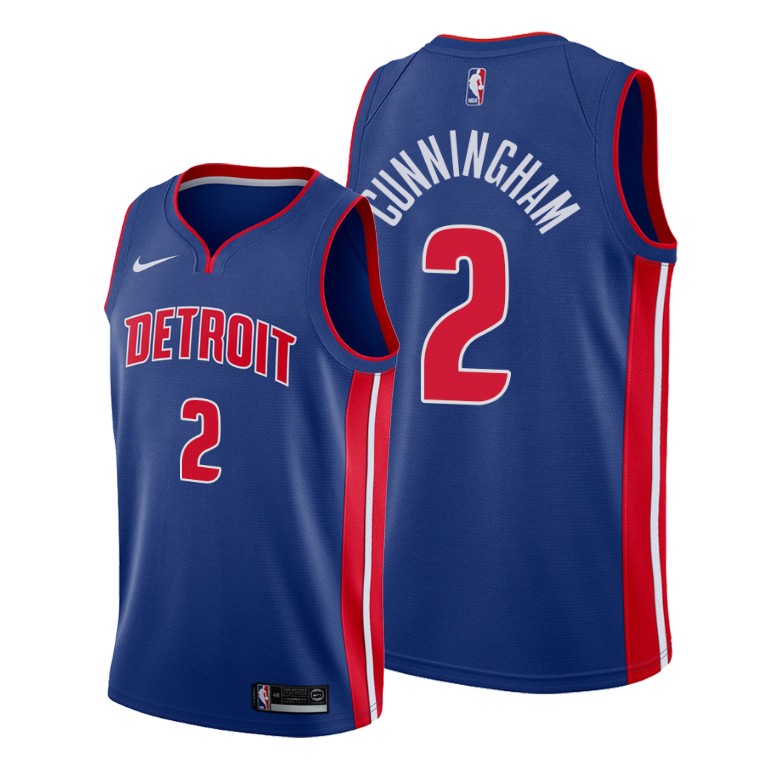 Detroit Pistons #2 Cade Cunningham Blue Jersey 2021 NB.1 Detroit Pistons #2 Cade Cunningham Blue Jersey 2021 NB.1