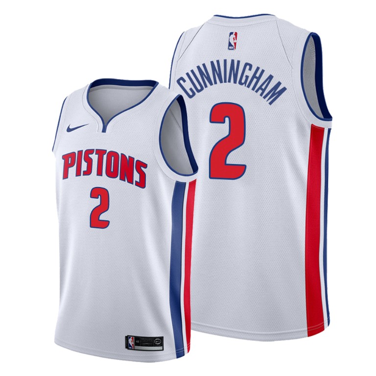 Detroit Pistons #2 Cade Cunningham White Jersey 2021 NB.1 Detroit Pistons #2 Cade Cunningham White Jersey 2021 NB.1