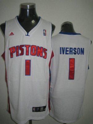 Detroit Pistons 1 Tracy Mcgrady White Jersey