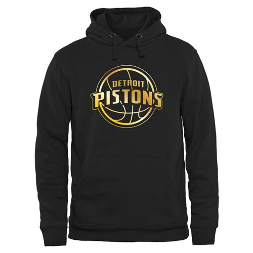 Detroit Pistons Gold Collection Pullover Hoodie Black Detroit Pistons Gold Collection Pullover Hoodie Black