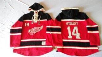 Detroit Red Wings #14 Gustav Nyquist Red Sawyer Hooded Sweatshirt Stitched NHL Jersey Detroit Red Wings #14 Gustav Nyquist Red Sawyer Hooded Sweatshirt Stitched NHL Jersey