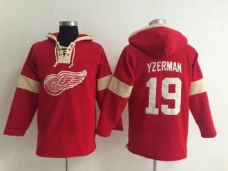 Detroit Red Wings #19 Steve Yzerman Red Pullover NHL Hoodie Detroit Red Wings #19 Steve Yzerman Red Pullover NHL Hoodie