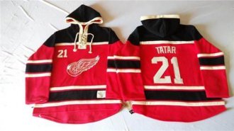 Detroit Red Wings #21 Tomas Tatar Red Sawyer Hooded Sweatshirt Stitched NHL Jersey Detroit Red Wings #21 Tomas Tatar Red Sawyer Hooded Sweatshirt Stitched NHL Jersey