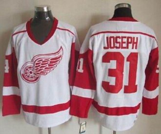 Detroit Red Wings #31 Curtis Joseph White CCM Throwback Stitched NHL Jersey