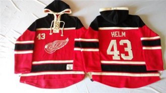 Detroit Red Wings #43 Darren Helm Red Sawyer Hooded Sweatshirt Stitched NHL Jersey Detroit Red Wings #43 Darren Helm Red Sawyer Hooded Sweatshirt Stitched NHL Jersey