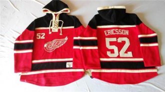 Detroit Red Wings #52 Jonathan Ericsson Red Sawyer Hooded Sweatshirt Stitched NHL Jersey Detroit Red Wings #52 Jonathan Ericsson Red Sawyer Hooded Sweatshirt Stitched NHL Jersey