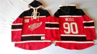 Detroit Red Wings #90 Stephen Weiss Red Sawyer Hooded Sweatshirt Stitched NHL Jersey Detroit Red Wings #90 Stephen Weiss Red Sawyer Hooded Sweatshirt Stitched NHL Jersey