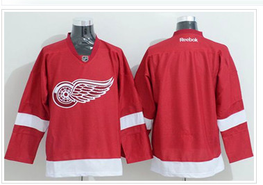 Detroit Red Wings Blank Stitched Red NHL Jersey