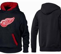 Detroit Red Wings Pullover Hoodie Black & Red Detroit Red Wings Pullover Hoodie Black & Red
