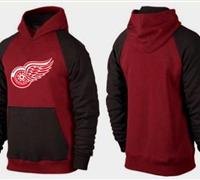 Detroit Red Wings Pullover Hoodie Burgundy Red & Black Detroit Red Wings Pullover Hoodie Burgundy Red & Black