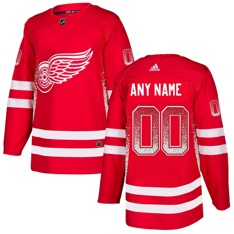 Detroit Red Wings Red Men's Customized Drift Fashion Adidas Jersey Detroit Red Wings Red Men's Customized Drift Fashion Adidas Jersey