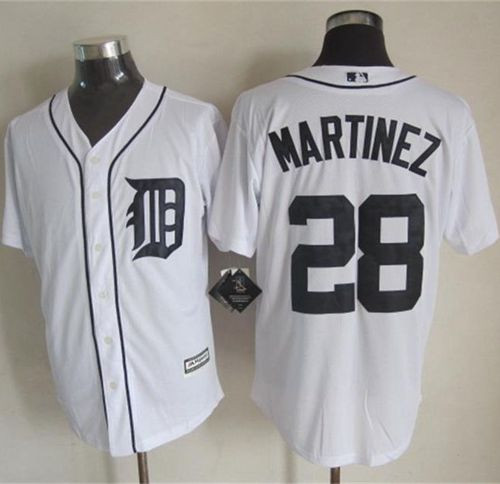 Detroit Tigers #28 J. D. Martinez New White Cool Base Stitched Baseball Jersey