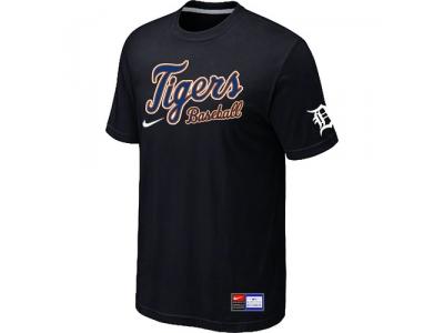 Detroit Tigers Black NEW Short Sleeve Practice T-Shirt Detroit Tigers Black NEW Short Sleeve Practice T-Shirt