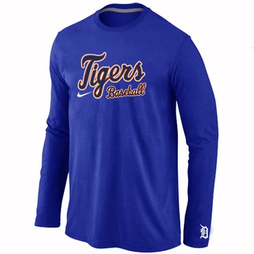 Detroit Tigers Long Sleeve T-Shirt Blue Detroit Tigers Long Sleeve T-Shirt Blue