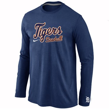 Detroit Tigers Long Sleeve T-Shirt D.Blue Detroit Tigers Long Sleeve T-Shirt D.Blue