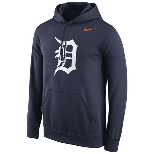 Detroit Tigers Nike Logo Performance Pullover Navy MLB Hoodie Detroit Tigers Nike Logo Performance Pullover Navy MLB Hoodie
