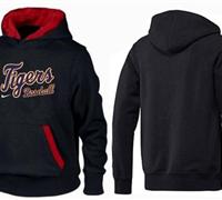 Detroit Tigers Pullover Hoodie Black & Red Detroit Tigers Pullover Hoodie Black & Red