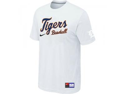 Detroit Tigers White NEW Short Sleeve Practice T-Shirt Detroit Tigers White NEW Short Sleeve Practice T-Shirt