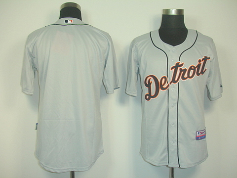 Detroit Tigers blank jerseys gray