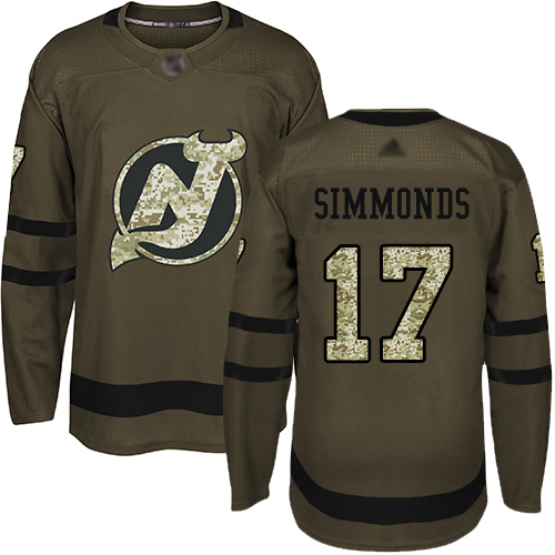 Devils #17 Wayne Simmonds Green Salute to Service Stitched Hockey Jersey Devils #17 Wayne Simmonds Green Salute to Service Stitched Hockey Jersey