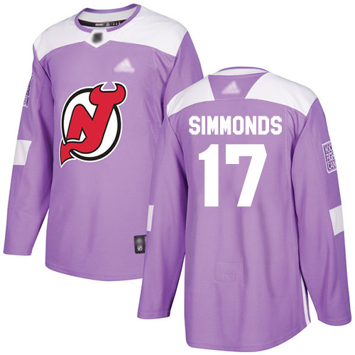 Devils #17 Wayne Simmonds Purple Authentic Fights Cancer Stitched Hockey Jersey Devils #17 Wayne Simmonds Purple Authentic Fights Cancer Stitched Hockey Jersey