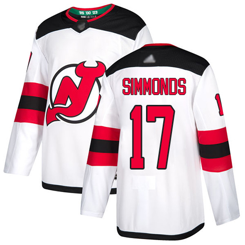 Devils #17 Wayne Simmonds White Road Authentic Stitched Hockey Jersey Devils #17 Wayne Simmonds White Road Authentic Stitched Hockey Jersey